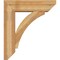 Ekena Millwork Thorton Slat Rough Sawn Bracket w/ Offset Brace, Western Red Cedar, 8"W x 28"D x 32"H BKT0806X28X32THR06RWR - alternate 4